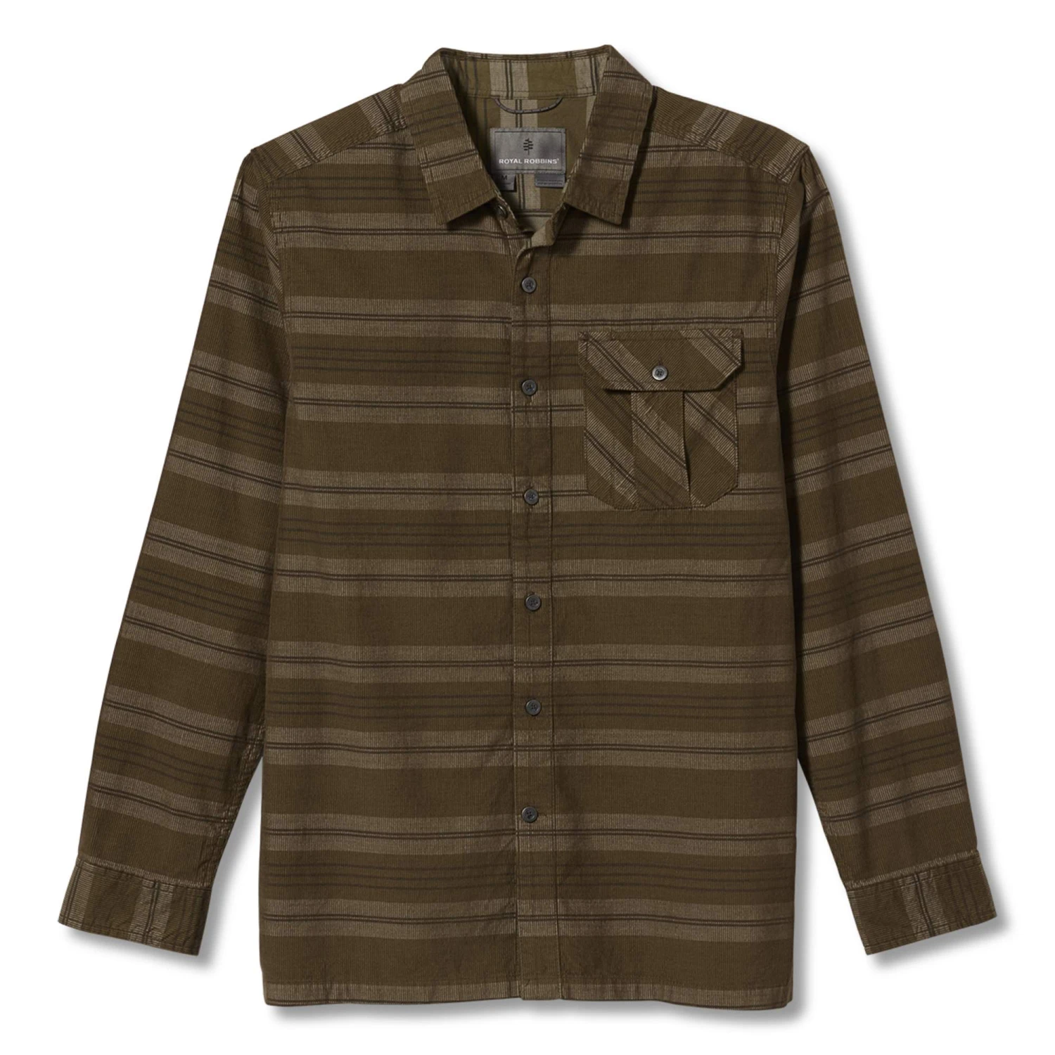 Royal Robbins COVERT CORD ORGANIC COTTON STRIPE L/S Herren - Outdoor Hemd