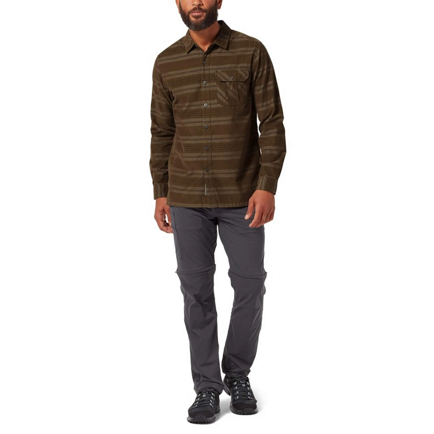 Royal Robbins COVERT CORD ORGANIC COTTON STRIPE L/S Herren - Outdoor Hemd – Bild 3