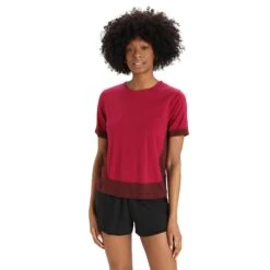 Icebreaker ZONEKNIT SS TEE Damen - Funktionsshirt -Globetrotter 5637954517 b zoneknit ss tee icebreaker 24
