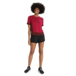 Icebreaker ZONEKNIT SS TEE Damen - Funktionsshirt -Globetrotter 5637954517 f zoneknit ss tee icebreaker 24
