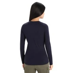 Icebreaker 200 OASIS LS CREWE SKI STRIPES Damen - Funktionsshirt -Globetrotter 5637957288 c 200 oasis ls crewe ski stripes icebreaker 24