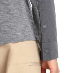 Icebreaker WOMEN HIKE LS TOP Damen - Outdoor Hemd -Globetrotter 5638008870 h women hike ls top icebreaker 24